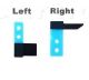 100pair LCD Flex Cable Left and Right black adhesive Tape for iPhone 6s  6s Plus