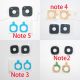 2pcs Back Rear Camera Glass Lens Cover Ring with Sticker for Galaxy Note 2 Note 3 Note 4 Note 5