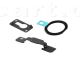 3 in 1 Repair Part Kit for iPad Air (Home Button Holder + Black Home Button Pad Ring + Front Camera Holder)