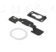 3 in 1 Repair Part Kit for iPad Air (Home Button Holder + White Home Button Pad Ring + Front Camera Holder)
