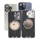 Back Cover Glass With Back Panel Frame and Camera Cover and Magnet for iPhone 15Pro / 15ProMax