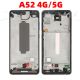 For Samsung A52 4G/5G SM-A525 SM-A526 Phone Screen Plate Panel LCD Bezel Front Frame Housing Middle Chassis Repair Parts