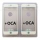 Cold Press Front Outer Screen Glass Lens with Frame Bezel + OCA For iPhone