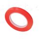Red Double Sided Adhesive Tape  1-12mm × 25M