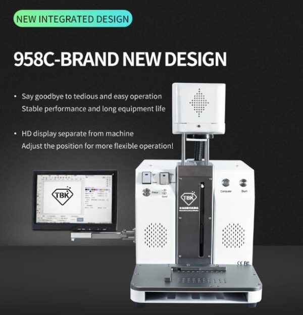 TBK-958C Laser Engraving Machine laser screen breaker marking machine LCD screen Separator