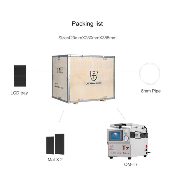 OM-T7 Mini OCA Lamination Machine For iPhone and Samsung Screen Laminating