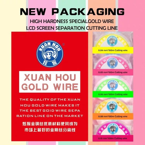 High Hardness Alloy Wire Cutting Wire for Separating Mobile phone Touch Screen Panel LCD # XUAN HOU