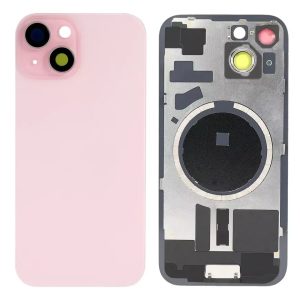 Back Cover Glass With Back Panel Frame and Camera Cover and Magnet for iPhone 15 / 15Plus - Image 5