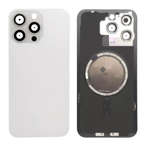 Back Cover Glass With Back Panel Frame and Camera Cover and Magnet for iPhone 15Pro / 15ProMax - Image 5