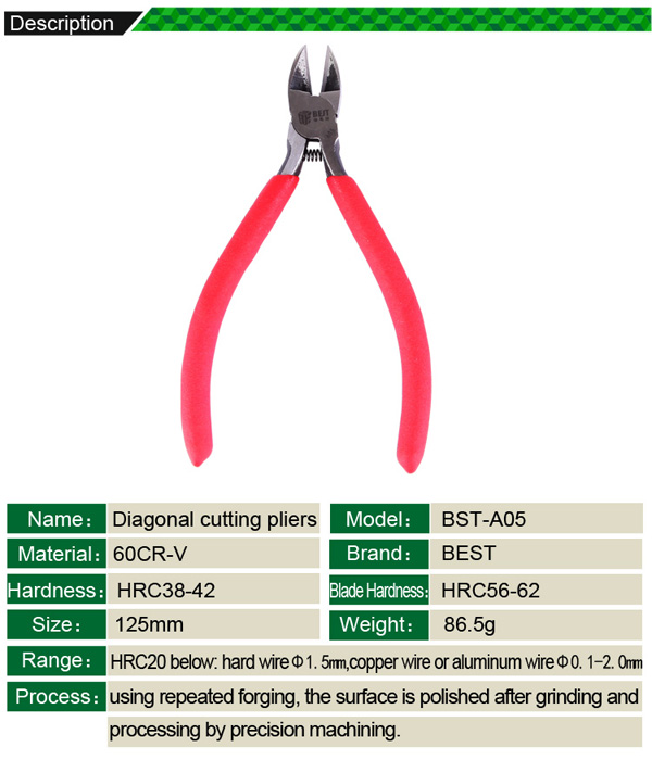 Diagonal cutting pliers /BEST BST-A05
