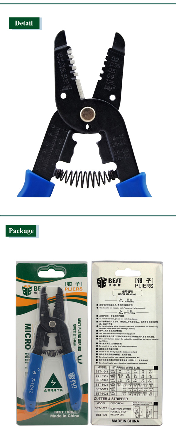 Stripping wire pliers /BEST BST-1042