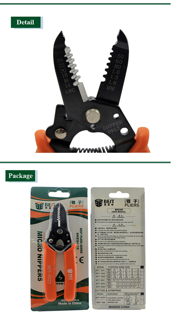 Stripping wire pliers /BEST BST-5022