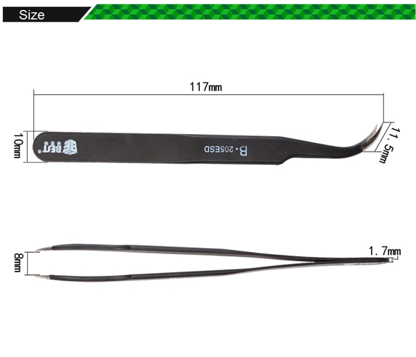 Anti-static Tweezers /BEST BST-205ESD