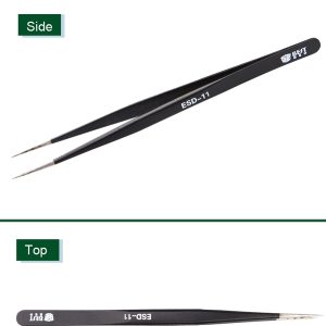 Anti-Static Fine Tip Straight Tweezers /BEST BST-ESD-11 - Image 3