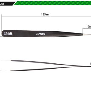 Anti-Static Sharp Straight Tweezers /BEST BST-ESD-12 - Image 6
