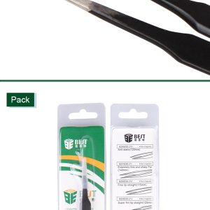 Anti-Static Super Fint Tip Straight Tweezers /BEST BST-ESD-13