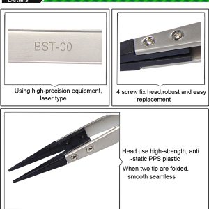 Anti-Static Tweezers /BEST BST-00 - Image 5
