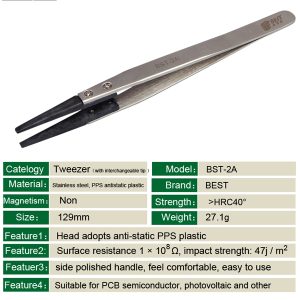 Anti-Static Tweezers /BEST BST-2A