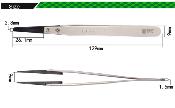 Anti-Static Tweezers /BEST BST-2A