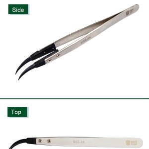 Anti-Static Fint Tip Curved Tweezers /BEST BST-7A - Image 3