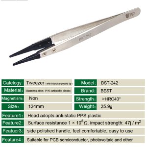 Anti-Static Tweezers /BEST BST-242 - Image 10
