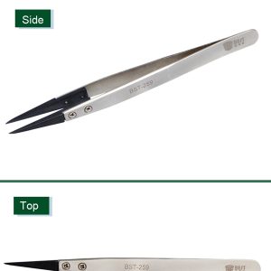Anti-Static Fine Tip Straight Tweezers /BEST BST-259 - Image 4