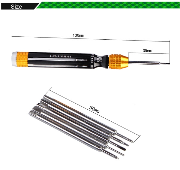 6 in 1 Muti-function Screwdriver Set for iPhone Samsung /BEST BST-889 A/B/C