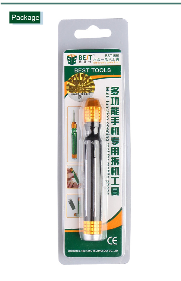 6 in 1 Muti-function Screwdriver Set for iPhone Samsung /BEST BST-889 A/B/C
