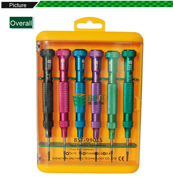 6pcs Electronic tools Screwdriver Set /BEST BST-9901S