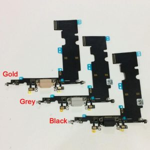 Dock Connector Charging Port Flex Cable Replacement for iPhone 8 Plus – Black / White / Gold