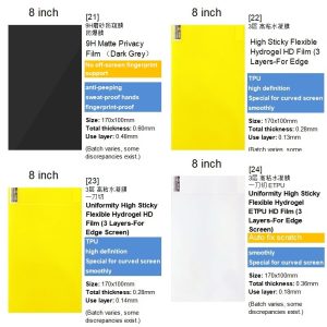 8 inch PET TPU Screen Protective Film Explosion-proof Privacy Matte for Laser Cutting Machine - Image 8