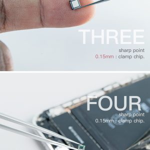 Non-magnetic Pointed Stainless Steel Tweezers #MEGA-IDEA