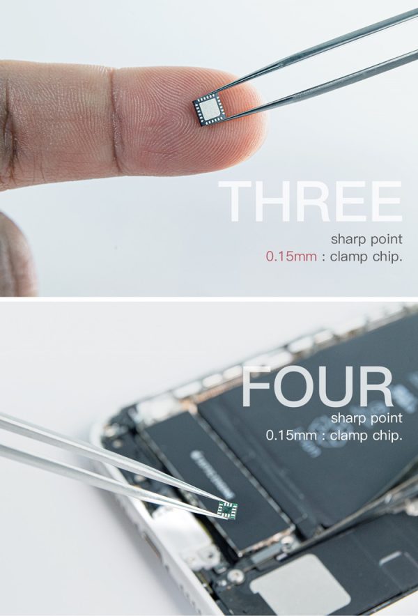 Non-magnetic Pointed Stainless Steel Tweezers #MEGA-IDEA