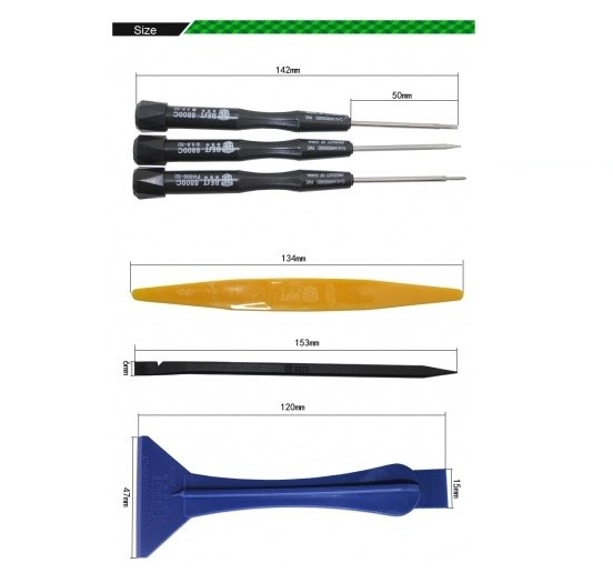 10 in 1 BST-605 Tool Kit Disassemble Opening Tools For iPhone 4 4G 4S 5 5C 5G 5S