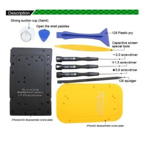10 in 1 BST-605 Tool Kit Disassemble Opening Tools For iPhone 4 4G 4S 5 5C 5G 5S