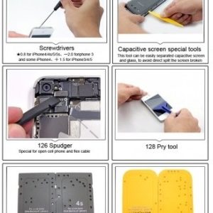 10 in 1 BST-605 Tool Kit Disassemble Opening Tools For iPhone 4 4G 4S 5 5C 5G 5S