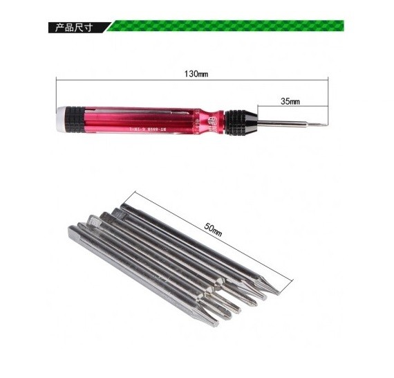 6 in 1 Muti-function Screwdriver Set for iPhone Samsung /BEST BST-889 A/B/C