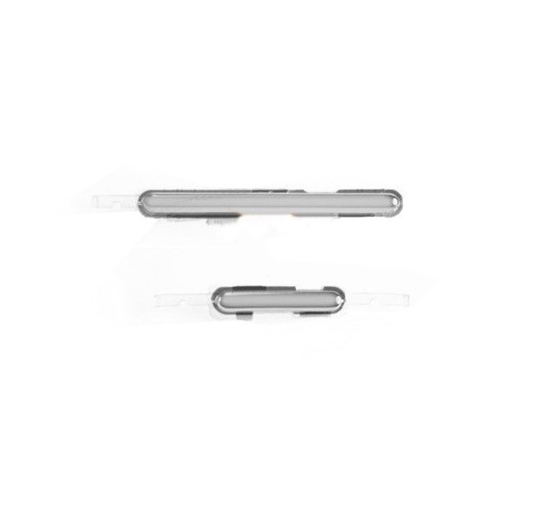 4799 Silver for Samsung Galaxy Note 2 N7105 LTE Volume Button Key + Power Button Key