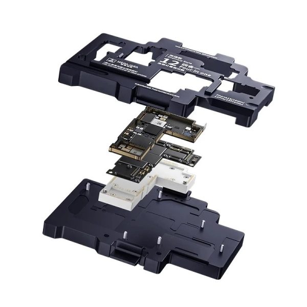QIANLI MEGA-IDEA 4in1 Motherboard Layering Testing Stand for iPhone 12/12Pro/12 ProMax /12 Mini Layer Fixture Phone Repai