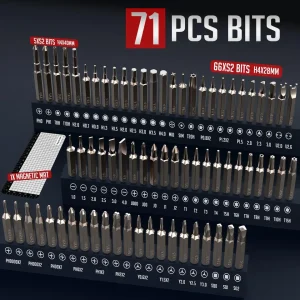 75 in 1 Precision Electric Screwdriver Set Cordless Magnetic Repair Tool Box with LED Light for PC iPhone Camera Watch Glasses - Image 6