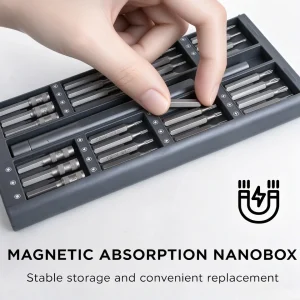 63 in 1 Magnetic Precision Screwdriver Set Kit Professional Repair Tools for Phone PC Electronics Computer with Torx Hex Bits - Image 3