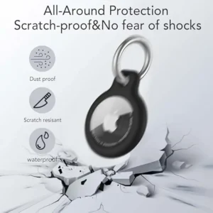 Waterproof Cover for Apple Airtag Holder Keychain with Anti-Lost Keyring Hard TPU AirTag Case for Keys Bag Pet Collar Suitcase - Image 5