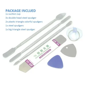 8 In 1 Mobile Phone Repair Metal Spudger Prying Tool Kits Opening Repair for iPhone Samsung Smartphone Laptop Tablet Hand Tools - Image 6