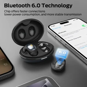Wireless Earbuds Bluetooth Monster Passive Noise Canceling Sleep Earphone Bluetooth 6.0 Sleep Earbuds for Side Sleepers Hifi Stereo TWS Wireless Headphone - Image 4