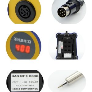 Hakko FX888D ESD-Safe Soldering Station Soldering Iron – 220V