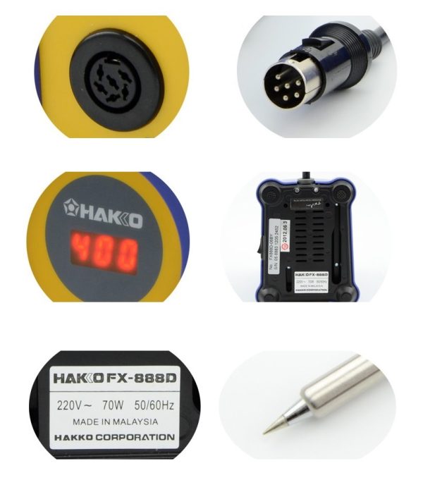 Hakko FX888D ESD-Safe Soldering Station Soldering Iron – 220V