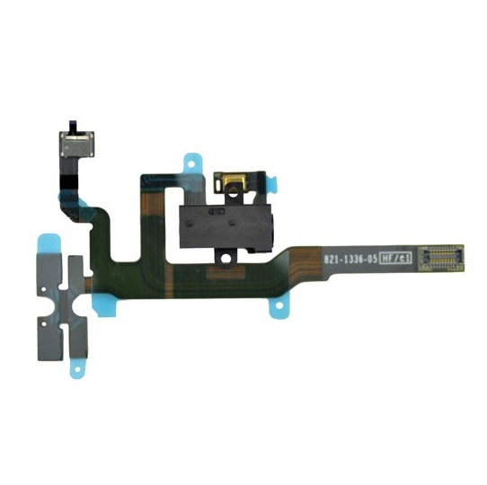 Headphone Audio Jack Flex Cable For iphone 4S – Black /White