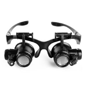10X 15X 20X 25X Watch Repair Magnifying Glasses Eyewear Magnifier Loupe with LED 9892GJ - Image 10
