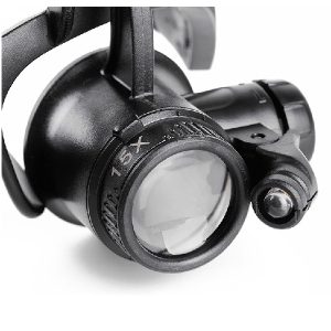 10X 15X 20X 25X Watch Repair Magnifying Glasses Eyewear Magnifier Loupe with LED 9892GJ - Image 11