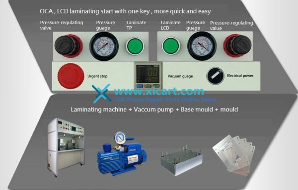 YMJ Vacuum OCA Lamination Machine with Clean Room for LCD Touch Screen Glass Refurbishing (Double station)